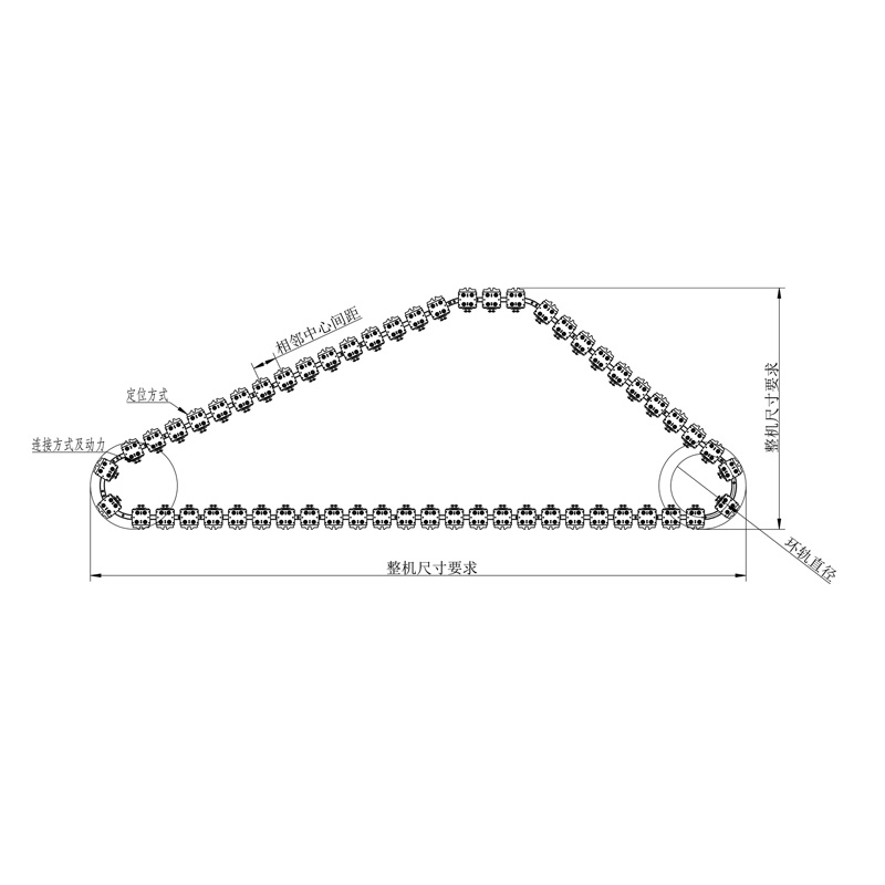   44系列-拼接三角形环形轨道模组