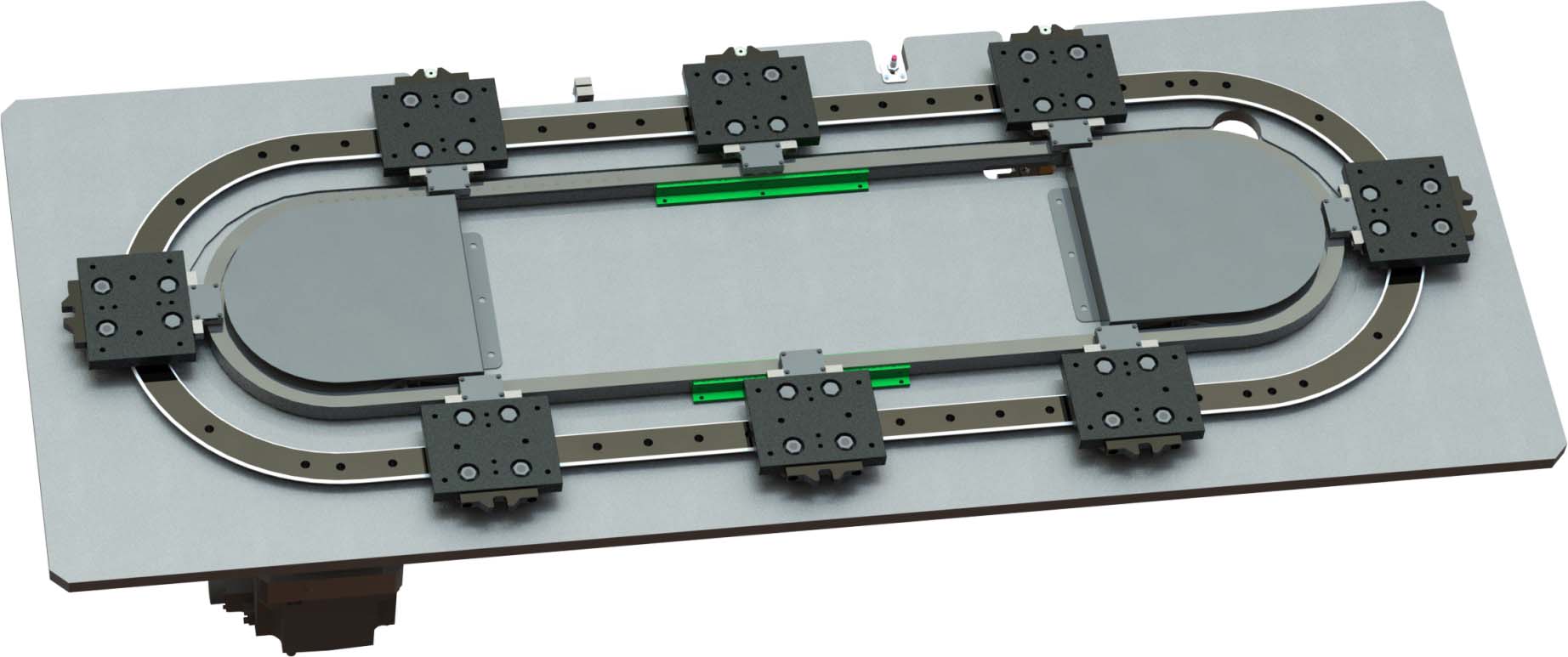 中载椭圆底板结构环形导轨运送线44-OV2系列(图2)