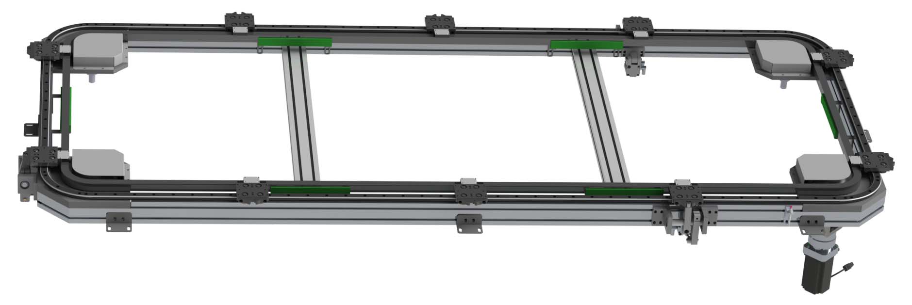矩形型材链传动环形导轨运送线 25-RE2系列(图2)